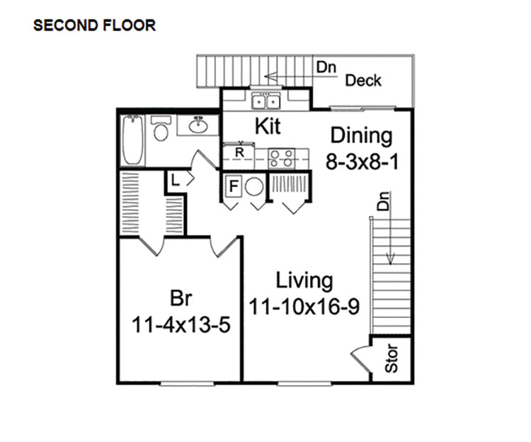 Hobart 2-Car Garage Apartment With Interior Entrance, E-Plan