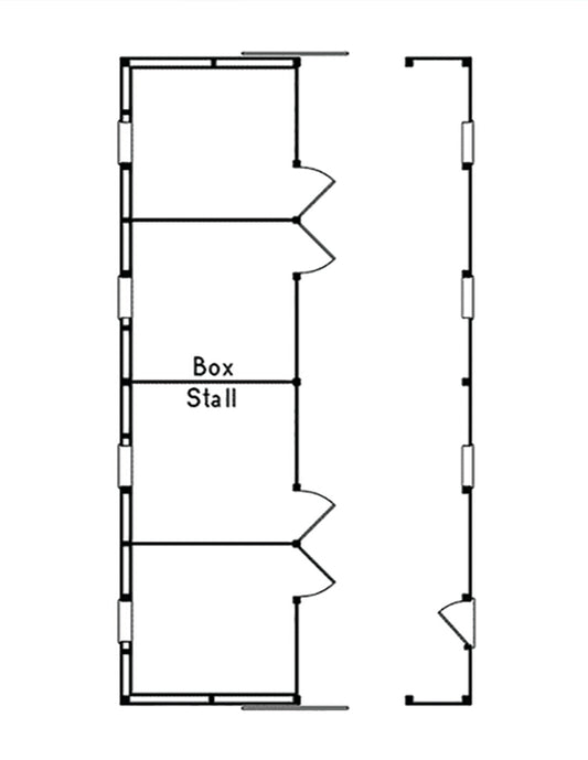 Farmville Horse Barn Building, E-Plan