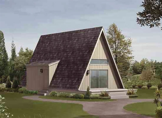 Gables Ridge A-Frame Cabin, E-Plan