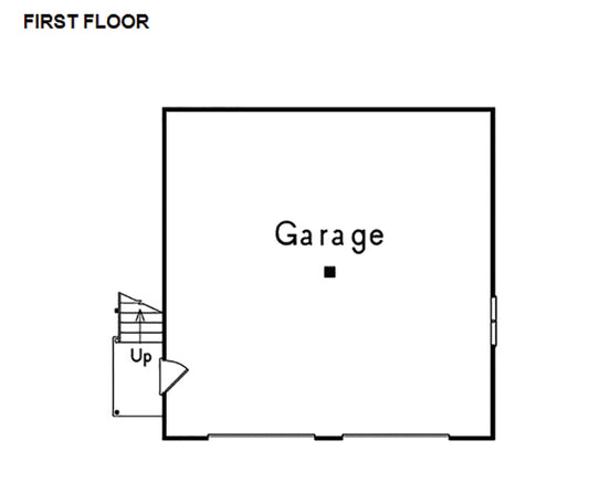 Spencer Park Western 2-Car Garage, E-Plan