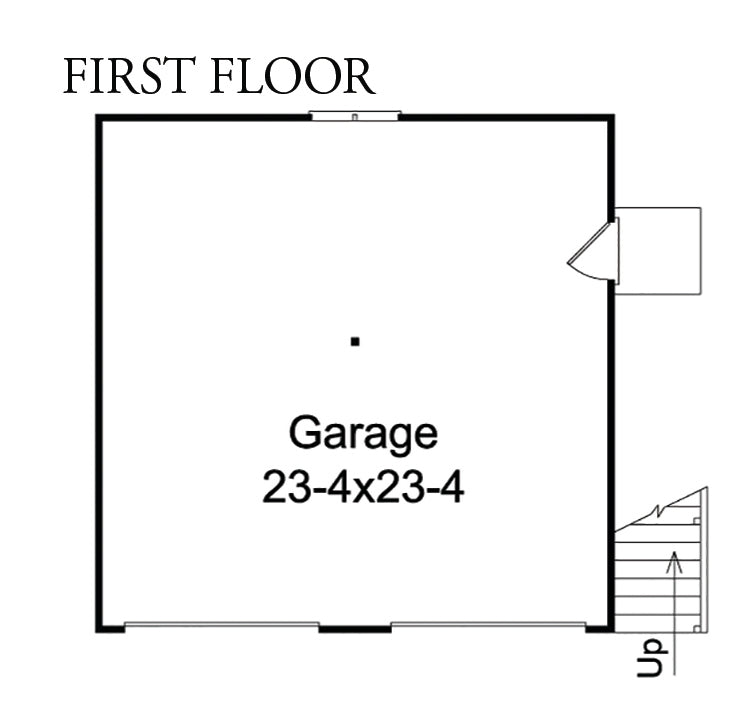 Parker Studio Apartment 2-Car Garage, E-Plan