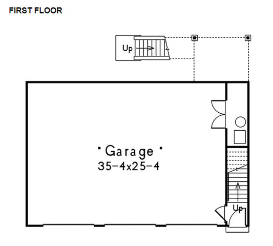 3-Car Garage Apartment, E-Plan
