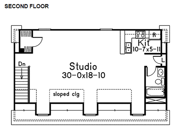 Liesel 3-Car Garage Apartment, E-Plan