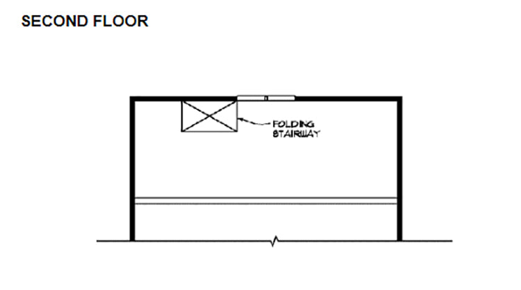 2-Car Garage With Loft, E-Plan