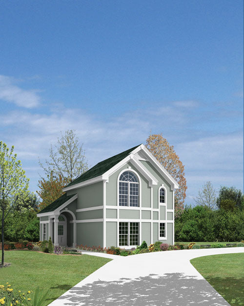 2-Car Apartment Garage With Atrium, E-Plan