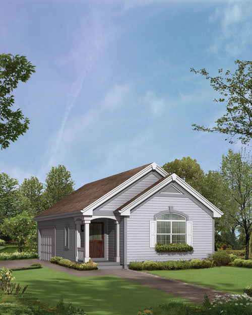 2-Car Garage With Office And Storm Shelter, E-Plan