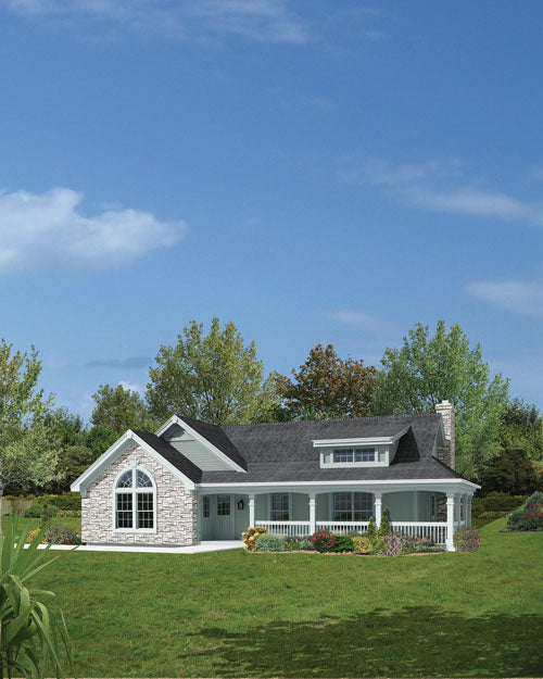 Cottage With Garage And Shop, E-Plan