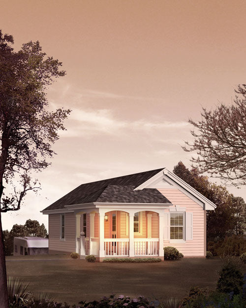 RV Garage with Rear Entry, E-Plan