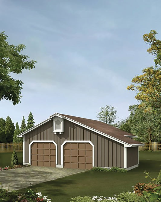 Lanita Two-Car Garage, E-Plan