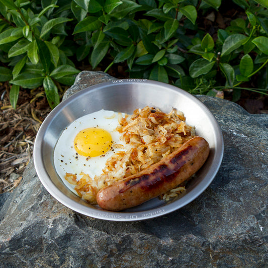 Kelly Kettle Stainless Steel Camping Plates/Bowl Set (2pc)