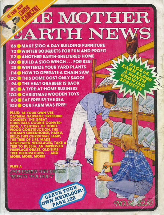 Mother Earth News Magazine, November/December 1978 #54