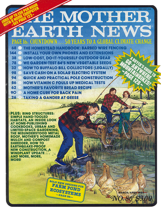 MOTHER EARTH NEWS MAGAZINE, MARCH/APRIL 1984 #86
