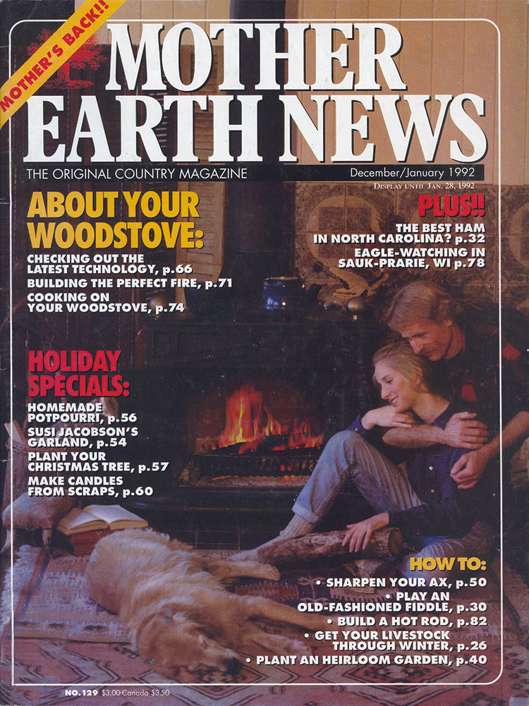 MOTHER EARTH NEWS MAGAZINE, DECEMBER 1991/JANUARY 1992