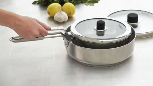 NATURAL HOME STAINLESS STEEL SAUTÉ PAN SET