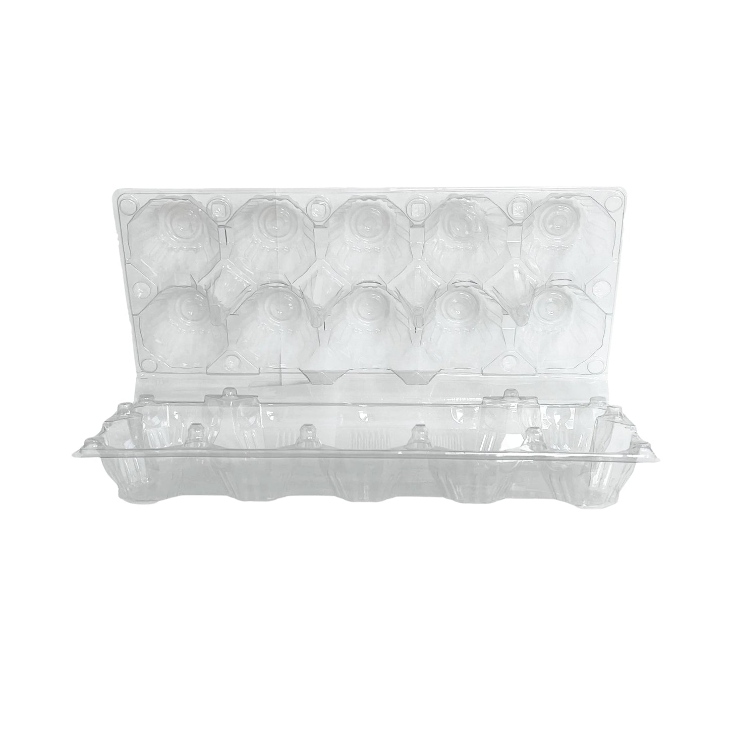 10-Egg Carton - Clear Plastic