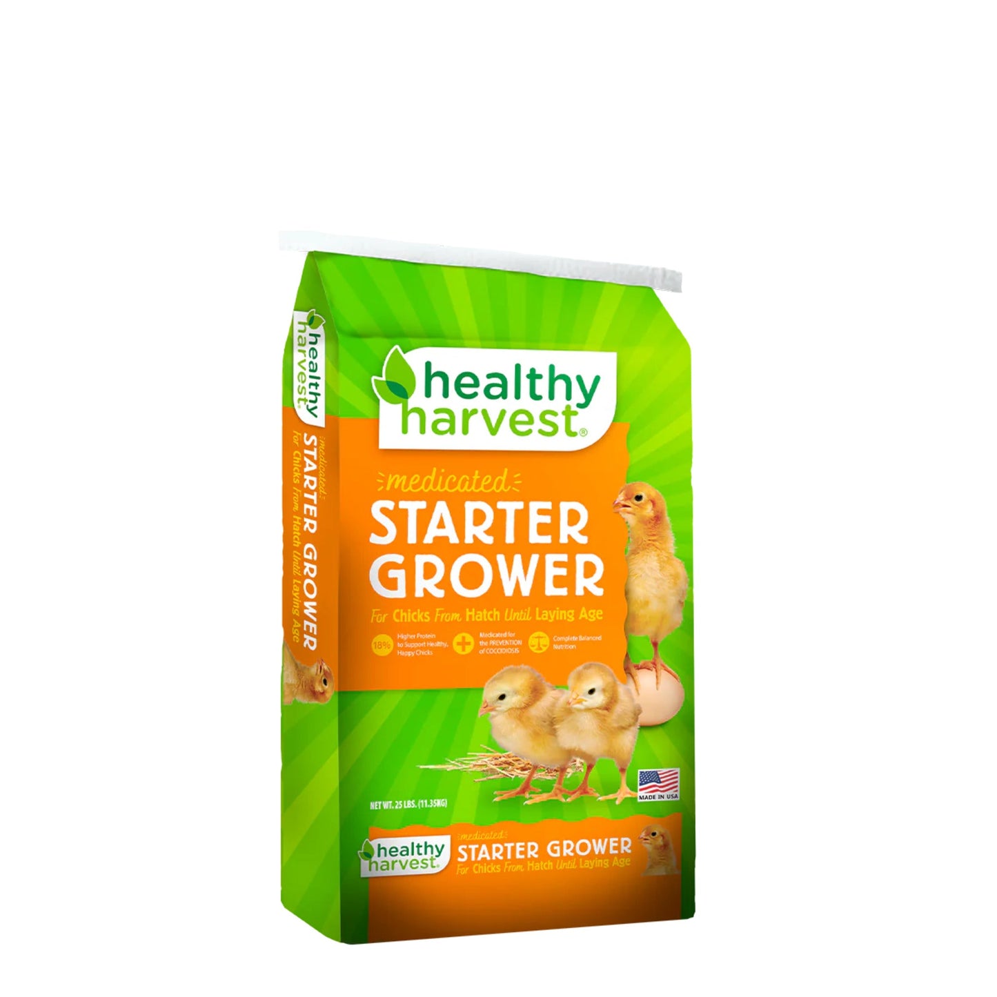 18% Healthy Harvest Medicated Starter/Grower - 5 lb