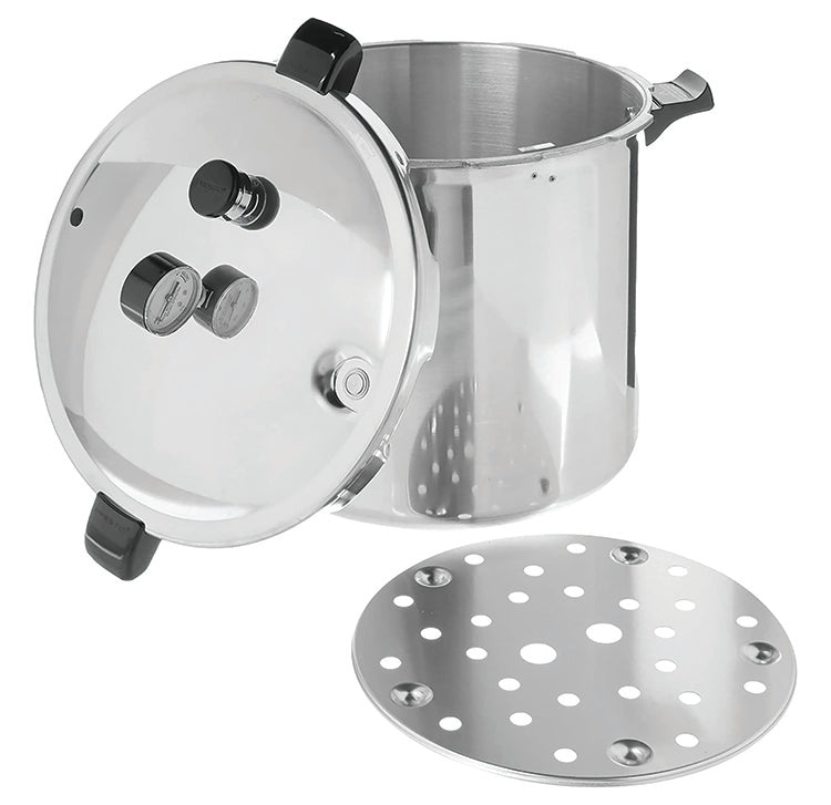 23 quart stainless outlet steel pressure cooker