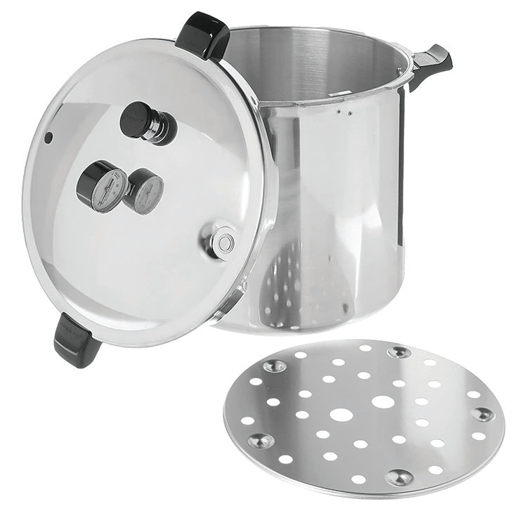Aluminium Pressure Canner Cooker 23 Quart w/ Gauge Release Cooker Preserver  NEW