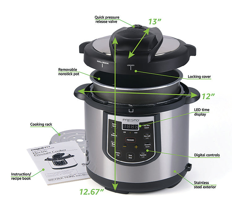 Presto Pressure Simfonio Pressure Cooker Manual 26 Quart Pressure