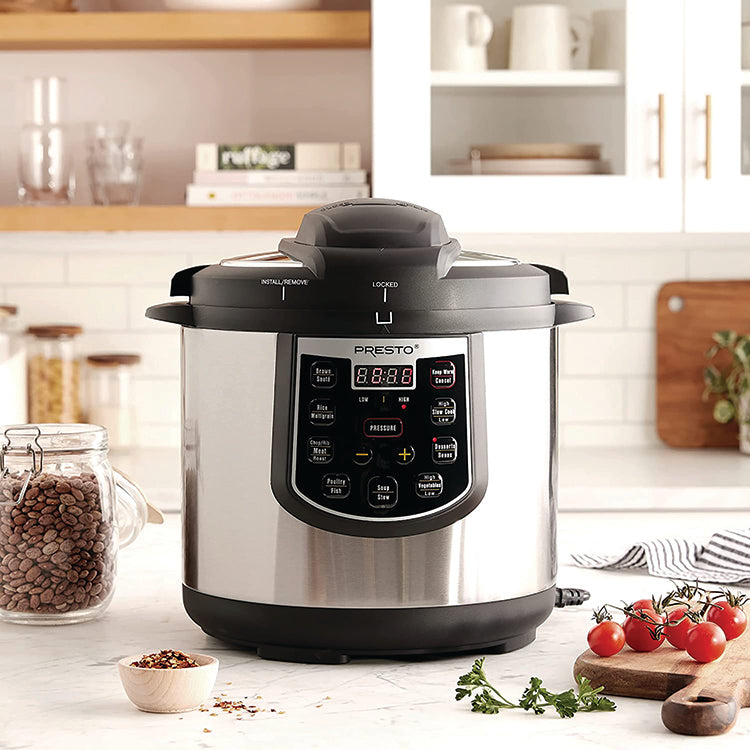 6 QUART ELECTRIC PRESSURE COOKER PLUS