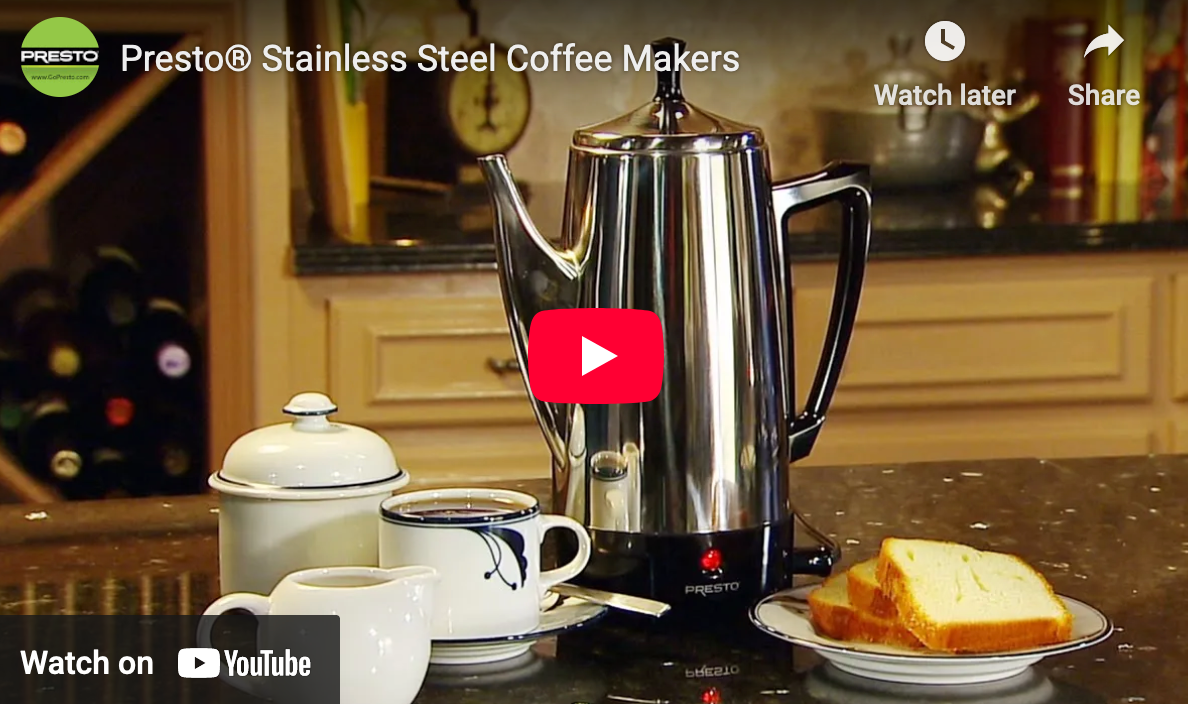 12 Cup Stainless Steel Perk Coffee Maker