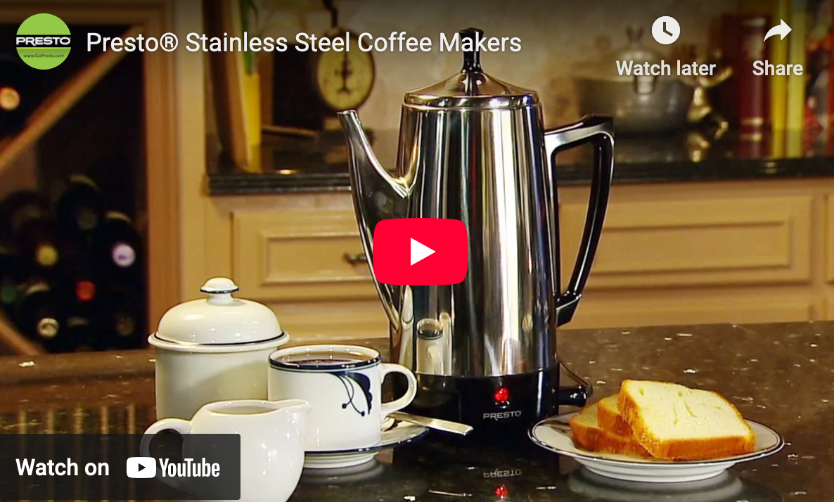 6-Cup Stainless Steel Coffee Maker