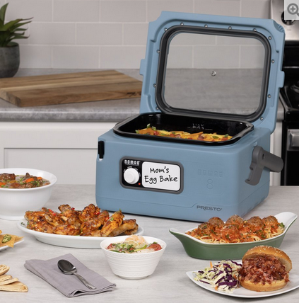8-Quart Nomad™ Traveling Slow Cooker — Blue