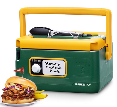 8-Quart Nomad™ Traveling Slow Cooker — Green/Yellow