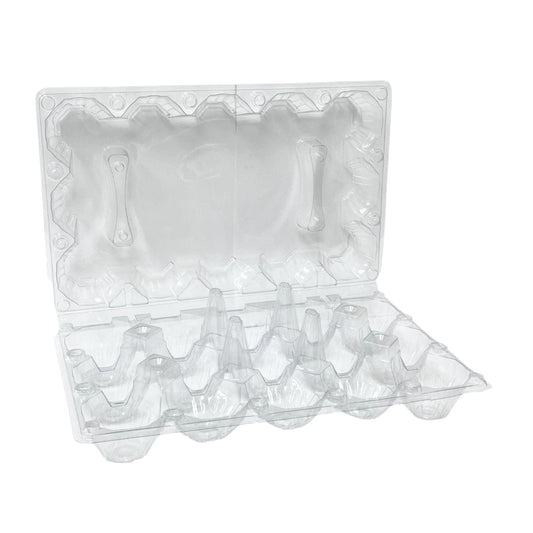 15-Egg Carton - Clear Plastic