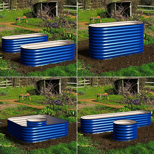 🎉 Olle 4-Style Modular Galvanized Raised Garden Beds [Build 1 of 4 Configurations]