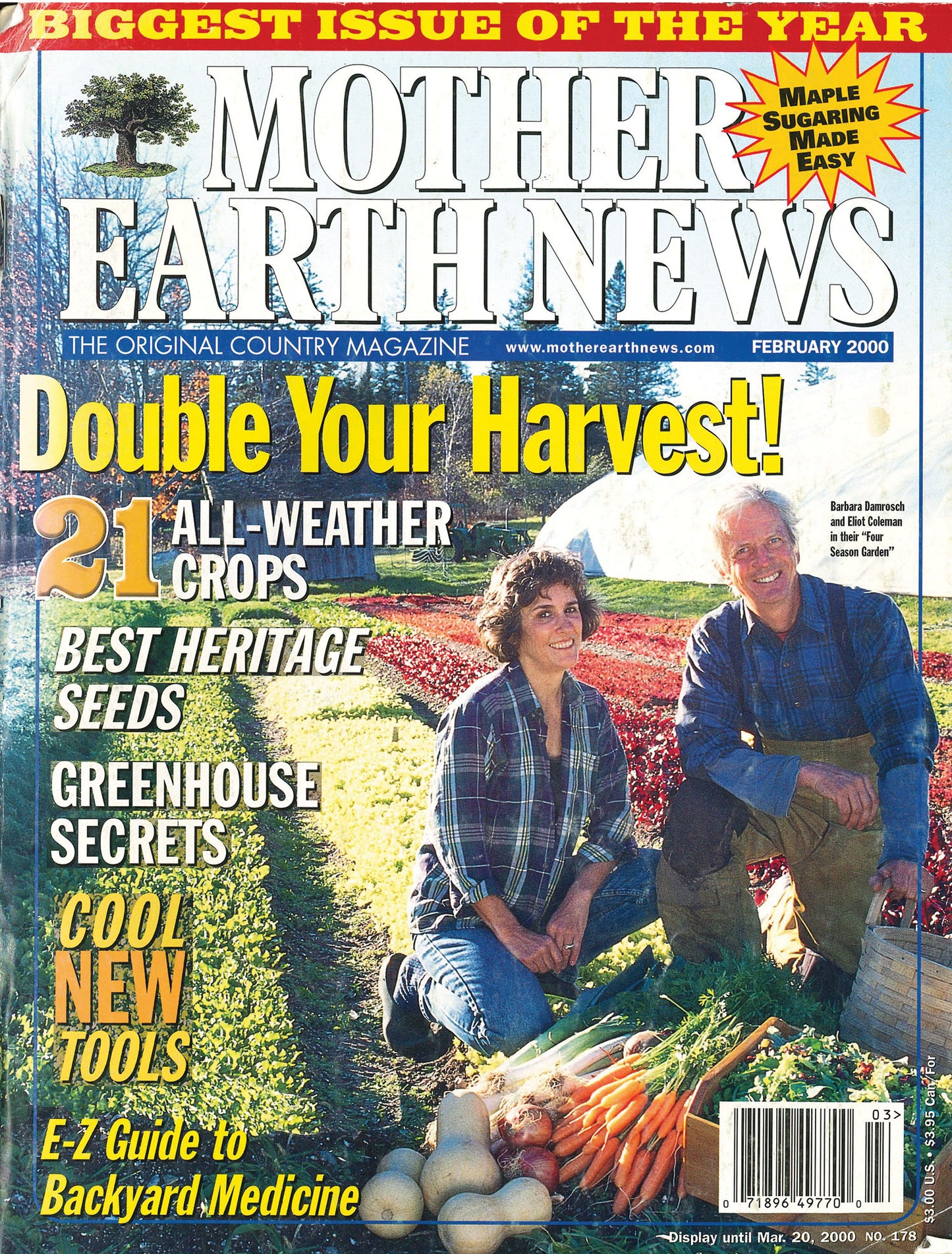 MOTHER EARTH NEWS MAGAZINE, FEBRUARY/MARCH 2000 #178