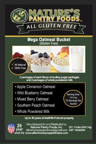 Mega Oatmeal Bucket (Gluten Free)