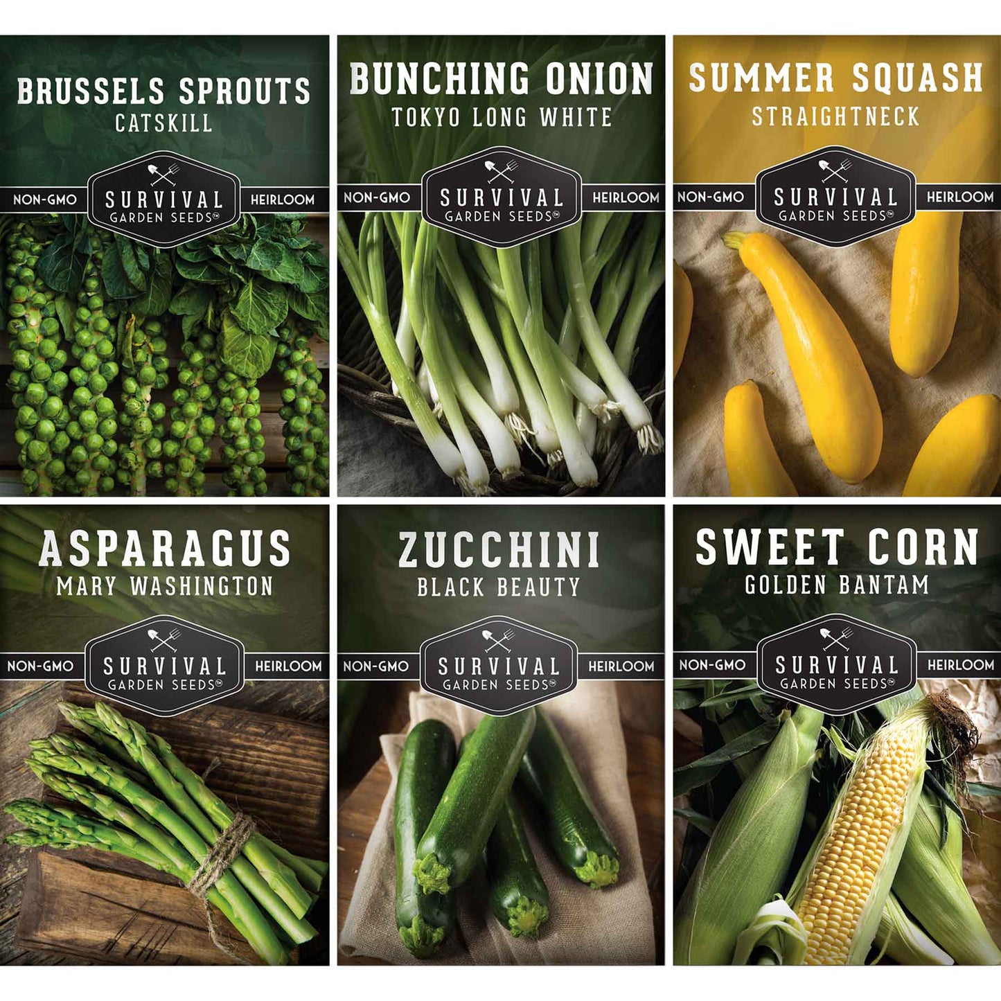 Barbecue Vegetable Seed Collection – 6 Heirloom Grilling Favorites for Summer Cookouts