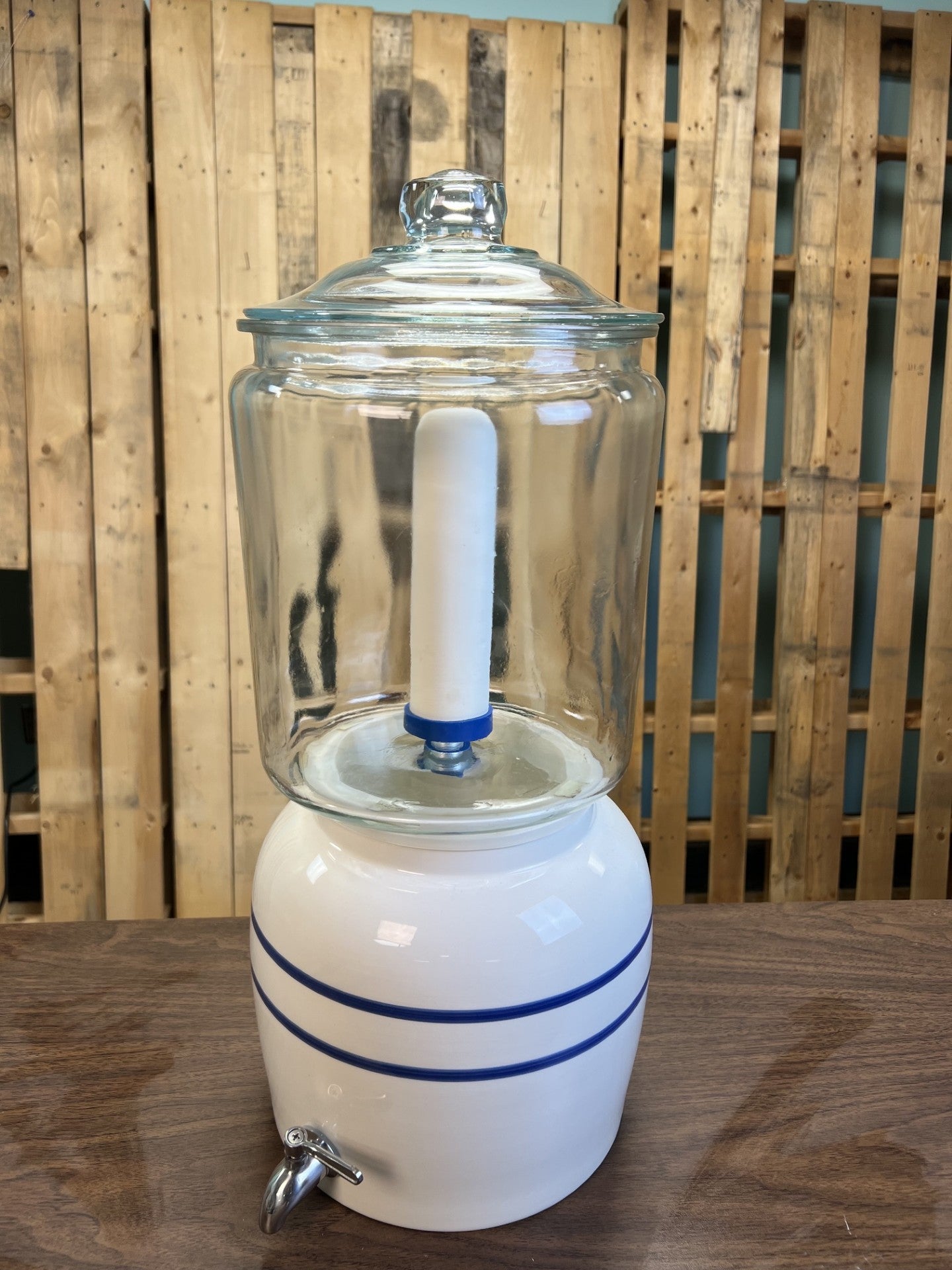Deluxe Glass Complete Crock Water System