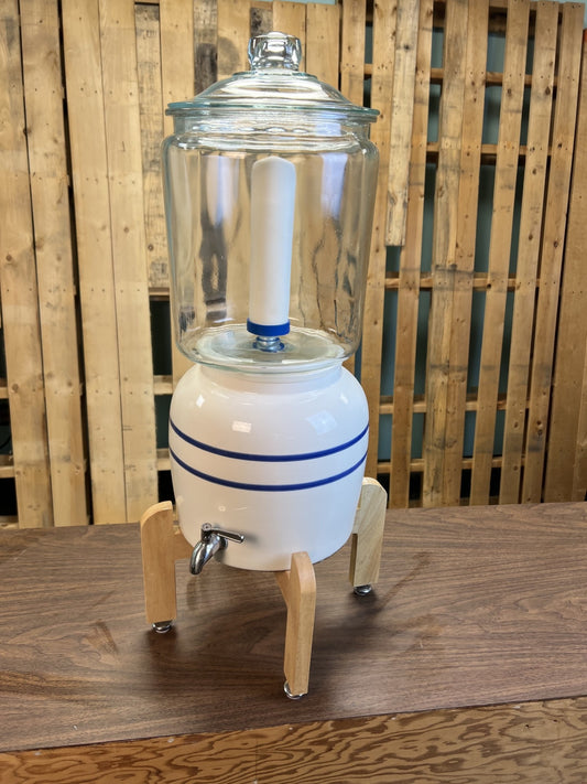 Deluxe Glass Complete Crock Water System