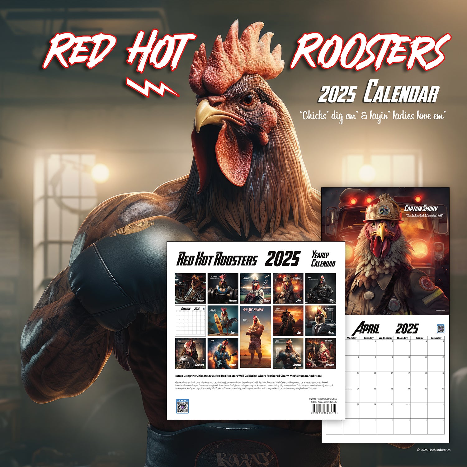 RED HOT ROOSTERS 2025 CALENDAR Mother Earth News