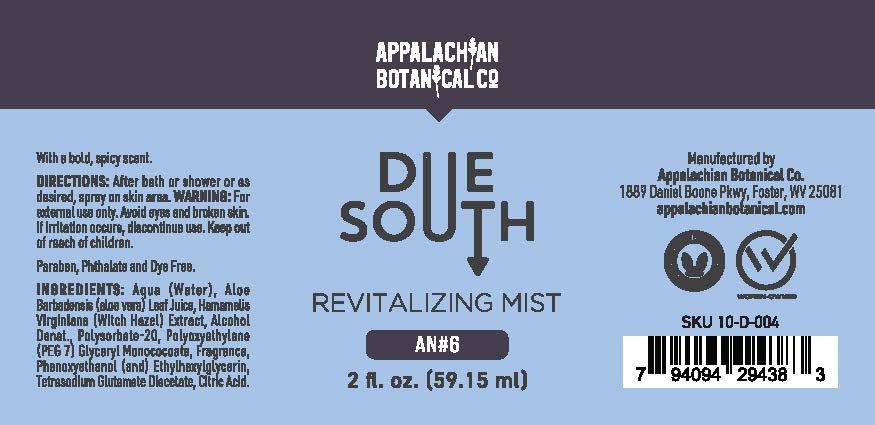 Due South Revitalizing Mist