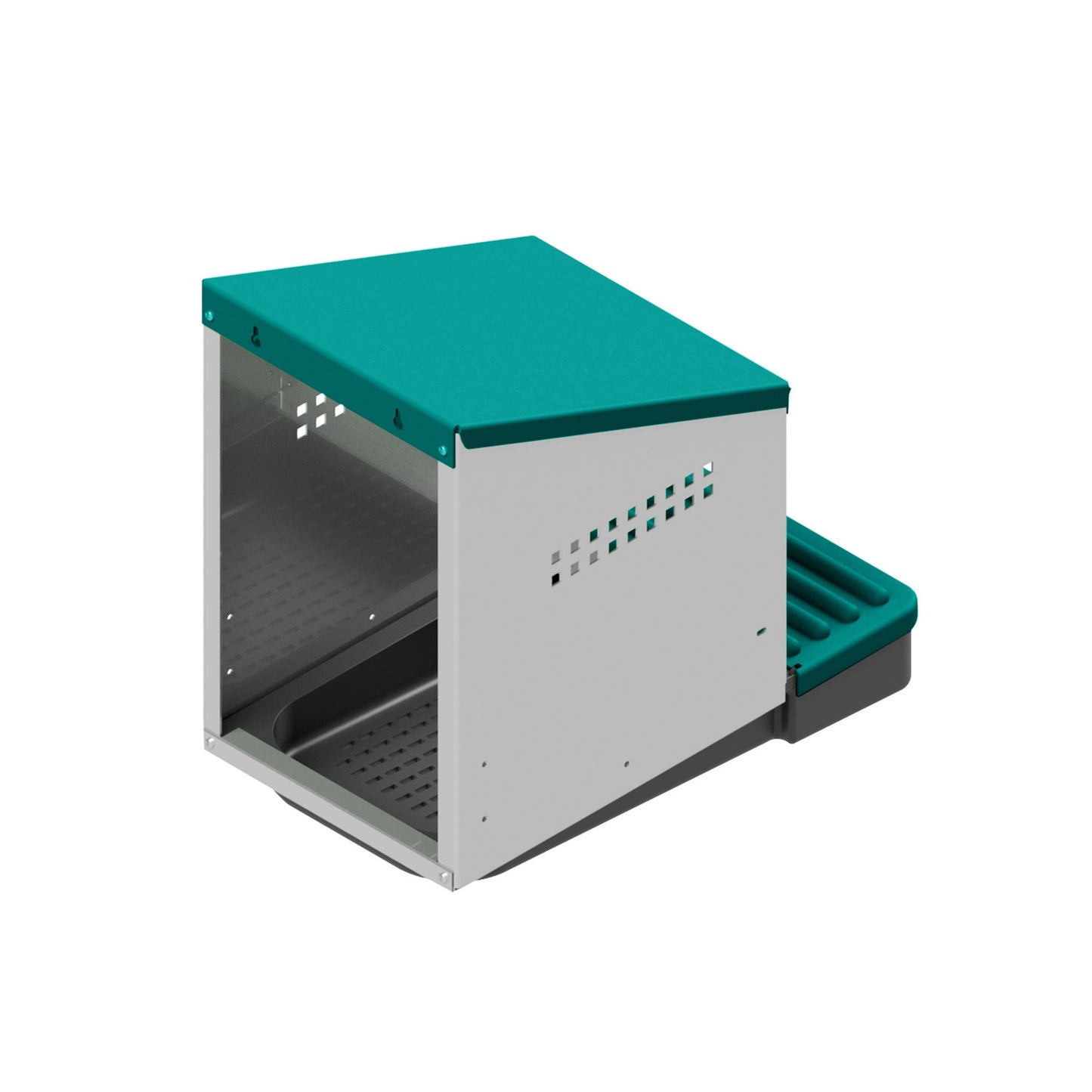 EggHouse Galvanized Nesting Box (Up to 10 Birds)