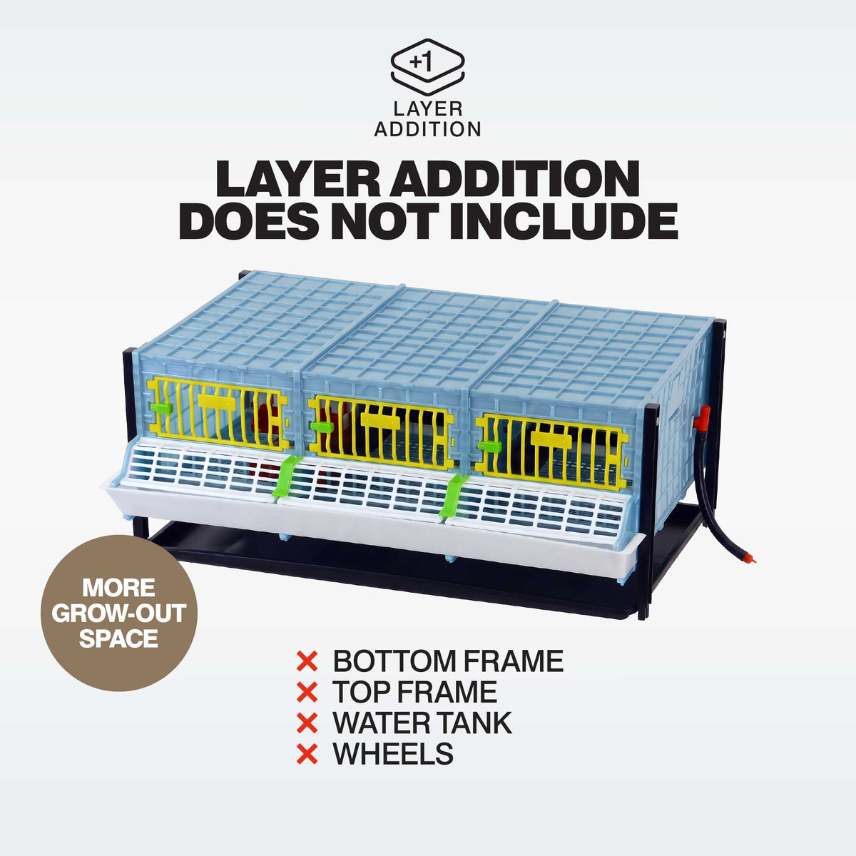 Grow Out Pen - H:9.5" Layer Addition