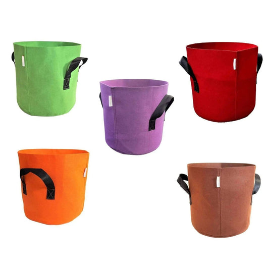 Grow Bags - 7 Gallon Colored Fabric Pots
