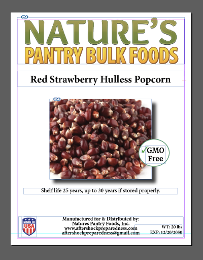 Red Strawberry Popcorn Bucket (Hulless)