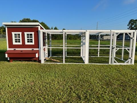 Wooden 16 Ft. Chicken Run (8’W X 16’L X 6’3”H)