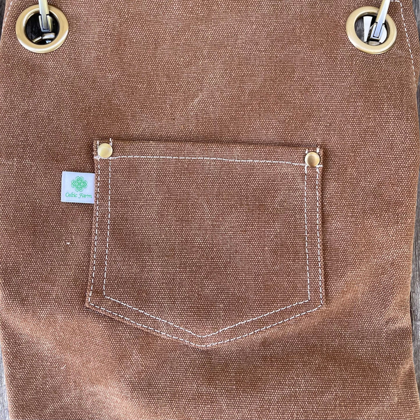 Gardening Apron — Waxed Canvas Apron with Pockets