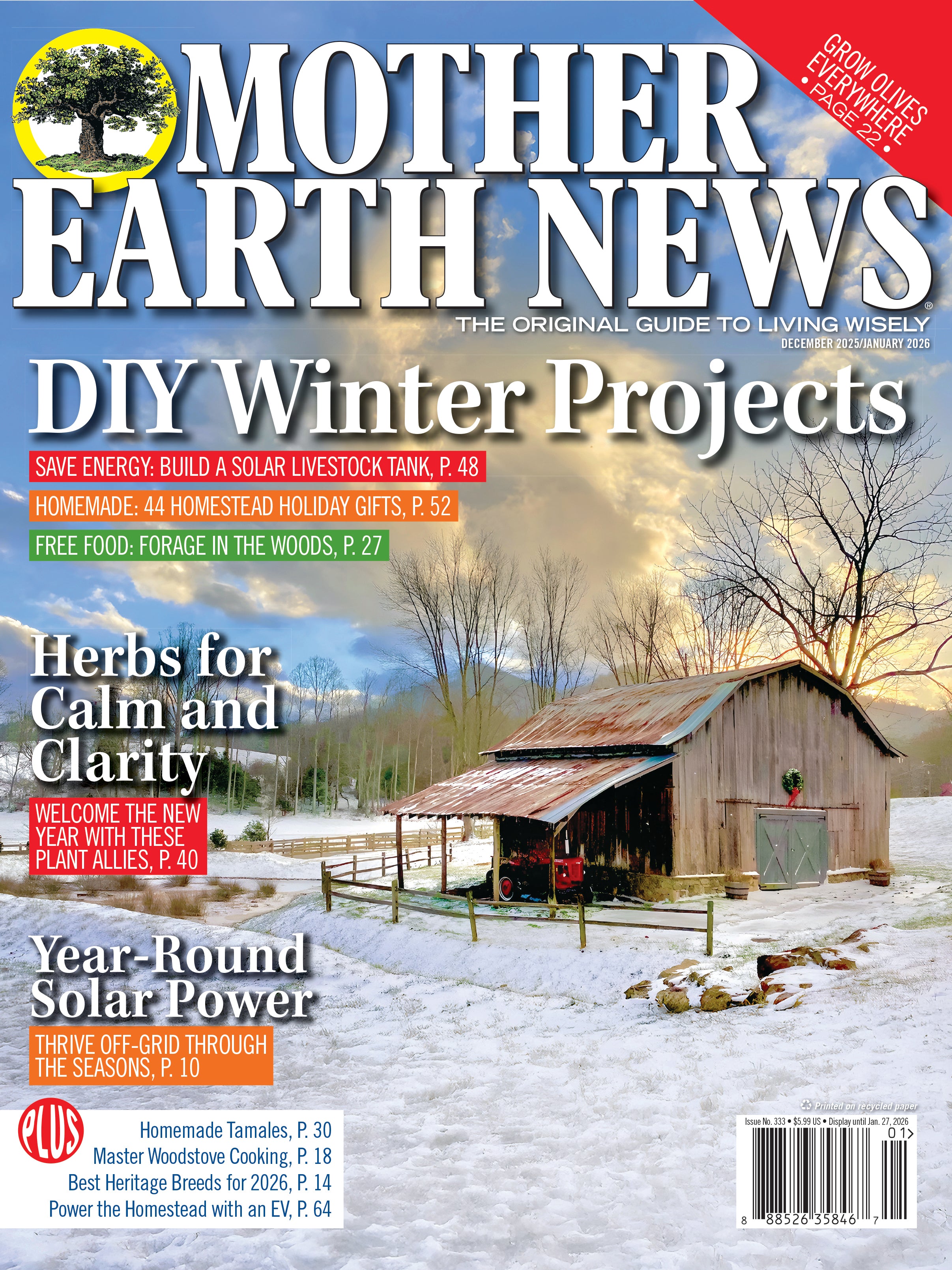 Local Earth Magazine Mother Earth News Magazine, December 2025/January 2026 #333