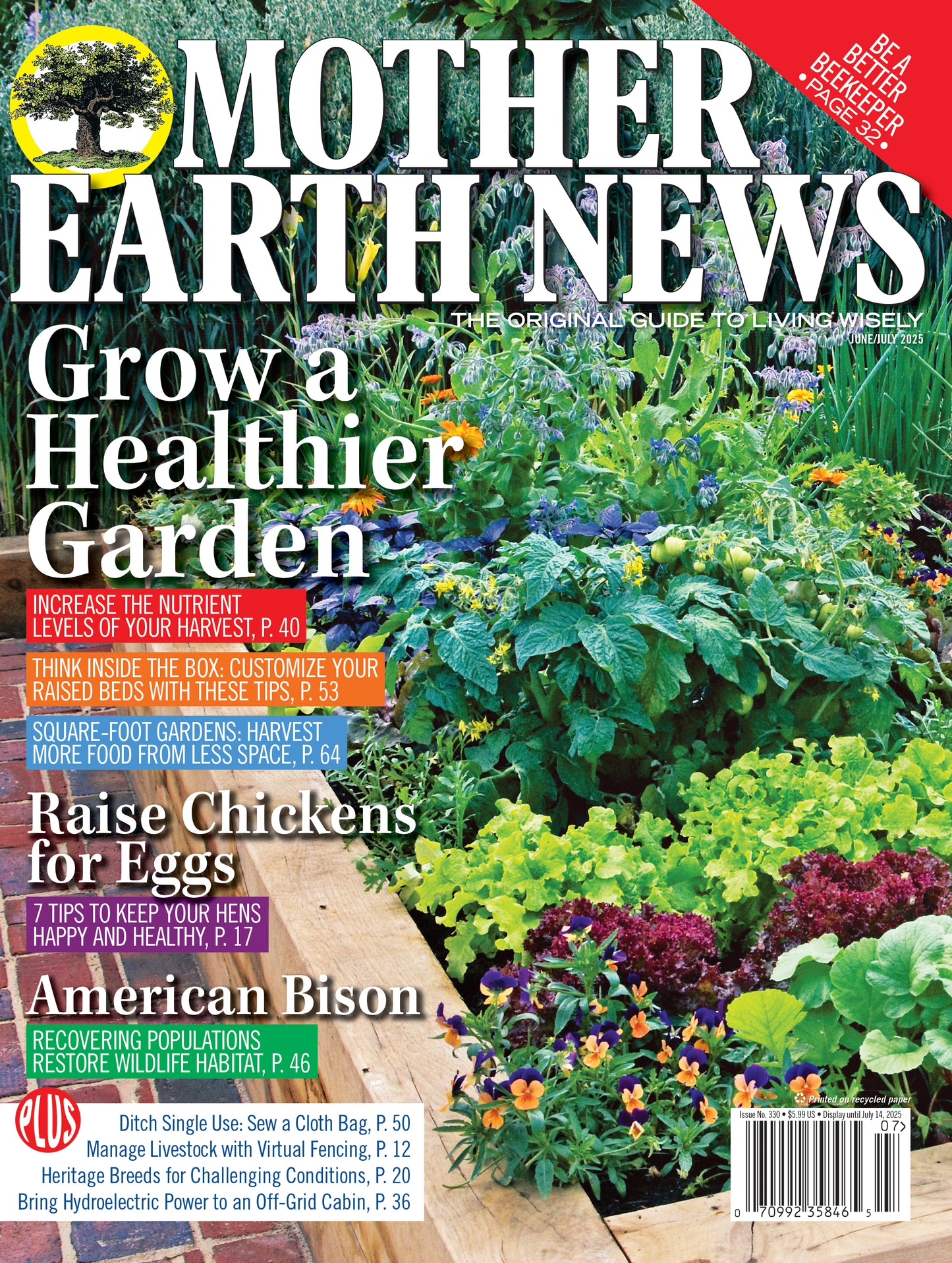MOTHER EARTH NEWS MAGAZINE, JUNE/JULY 2025 #330