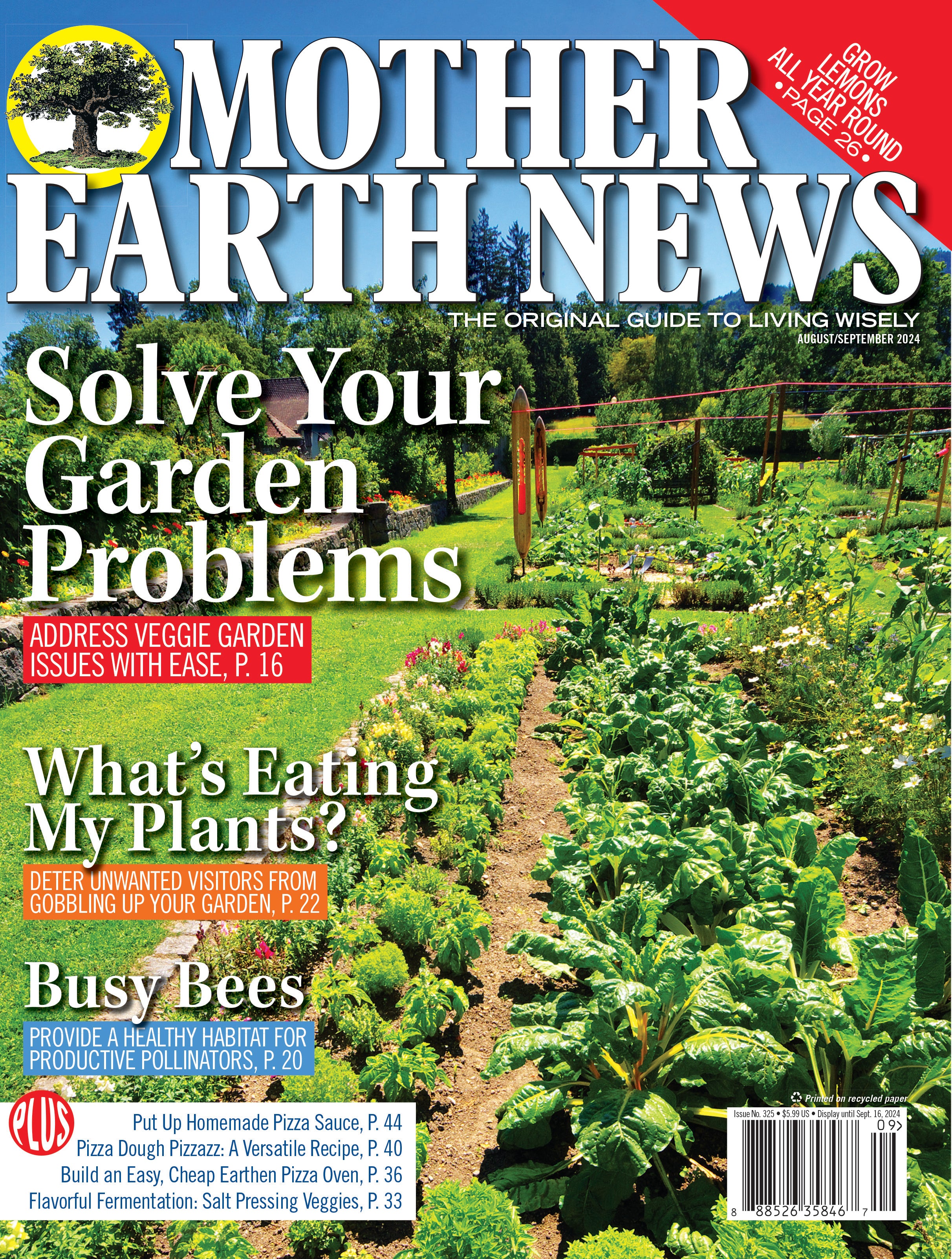 MOTHER EARTH NEWS MAGAZINE, AUGUST/SEPTEMBER 2024 325 Mother Earth News