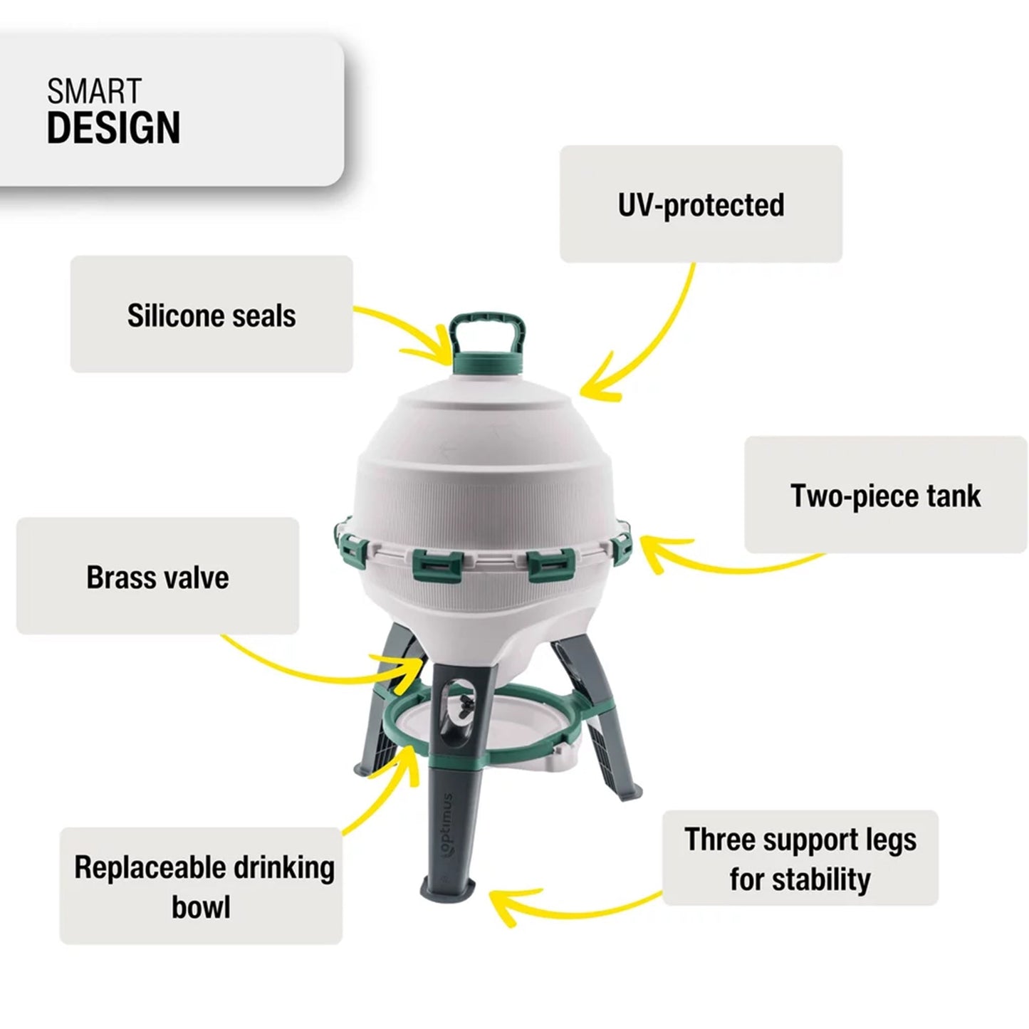 Optimus Poultry Drinker - 6 Gallon