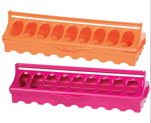 COLUMBIA 12 TROUGH FEEDERS — ORANGE