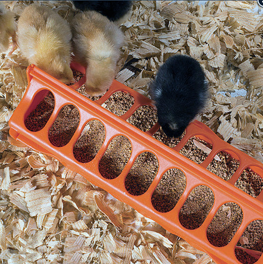 COLUMBIA 12 TROUGH FEEDERS — ORANGE