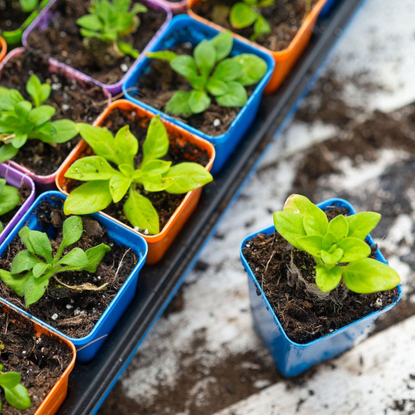 32-Cell Reusable Plant Starter Trays with Inserts